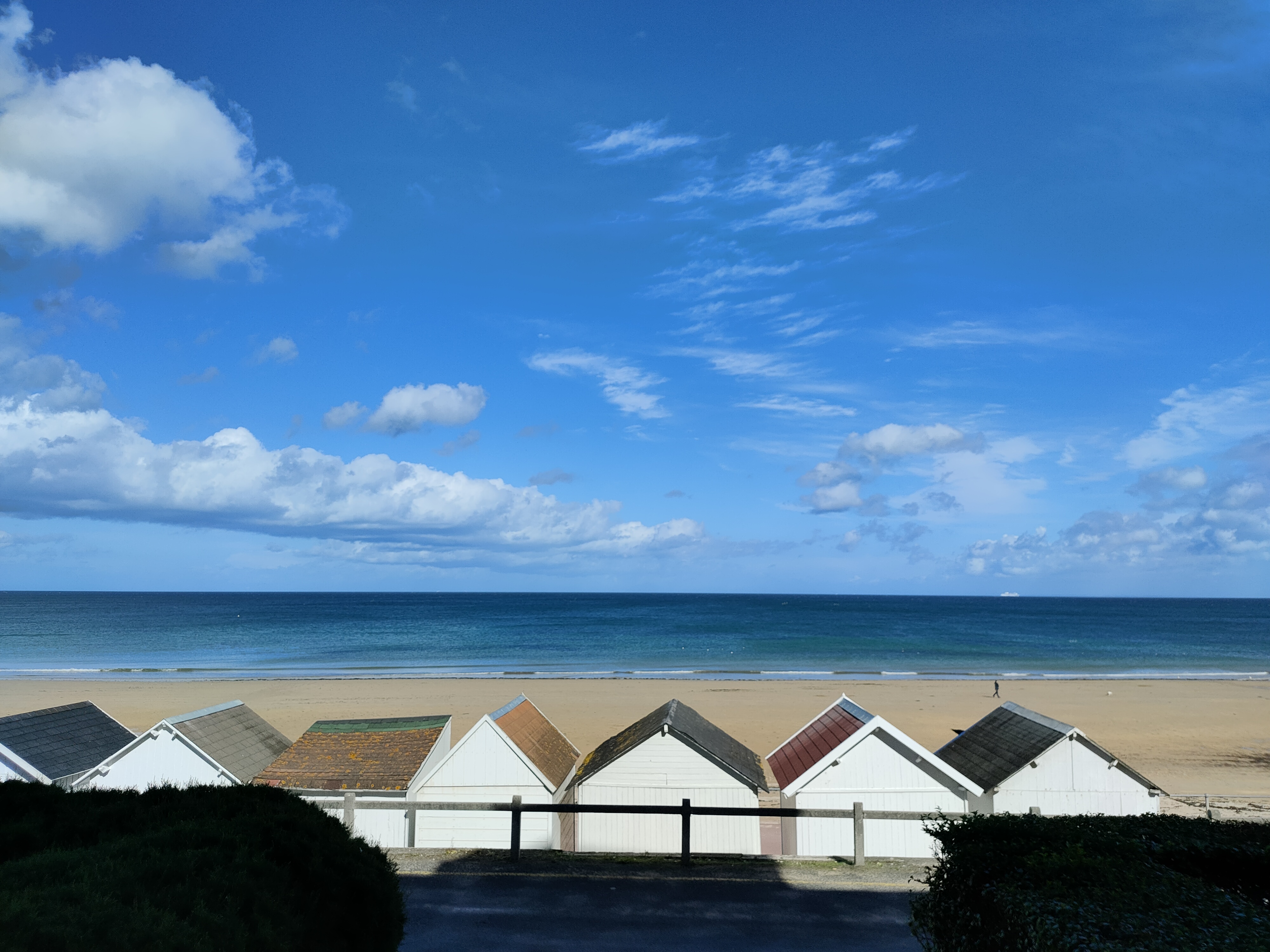 Cabines de plage à Luc-sur-Mer
